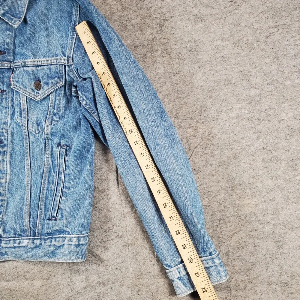 Levi's 70506-0214 Trucker Jacket Mens 40R Blue Denim Vintage Made in USA 90s